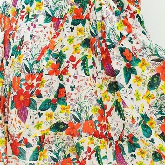 HOST PICK🏆 J Crew Size 6 Ruffle-Front Maxi Dress In Ratti® Island Botanical Pr - Picture 4 of 5